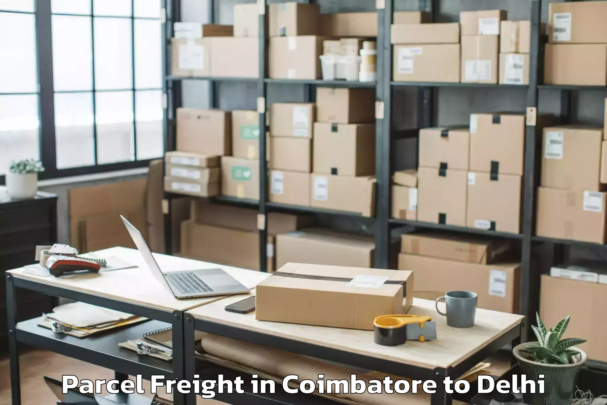 Comprehensive Coimbatore to Defence Colony Parcel Freight